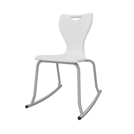 En Rock Educational Chair - Size 6 - Grey Frame - White